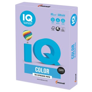 Цветна копирна хартия IQ Color LA12 бледолилав, пастел, A4 80 гр.